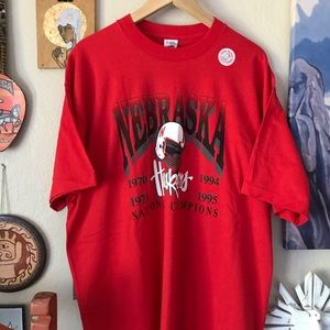 NEBRASKA HUSKERS VINTAGE 1995 CHAMPIONSHIP TSHIRT